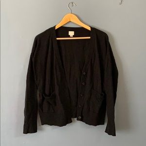 A New Day Black Button- Up Cardigan